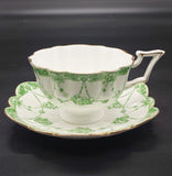 Shelley - Green Floral Garland - Snowdrop-shaped Duo