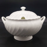 Wedgwood - Candlelight White Swirl - Lidded Soup Tureen