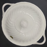 Wedgwood - Candlelight White Swirl - Lidded Soup Tureen