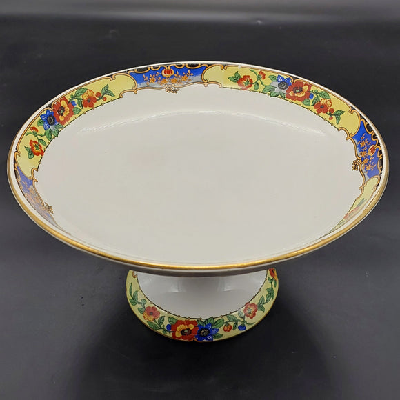 Sarreguemines - Floral Band - Footed Dish