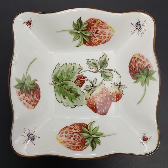 Coalport - Strawberry - Square Dish