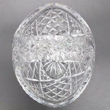 Vintage Cut Crystal - Crosses - Basket Vase, 15 cm long