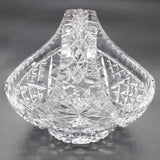Vintage Cut Crystal - Crosses - Basket Vase, 15 cm long