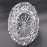 Vintage Cut Crystal - Crosses - Basket Vase, 15 cm long