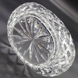 Vintage Cut Crystal - Crosses - Basket Vase, 21 cm long