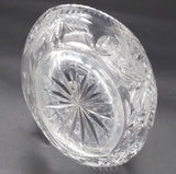 Vintage Cut Crystal - Star Flower - Basket Vase, 15 cm long