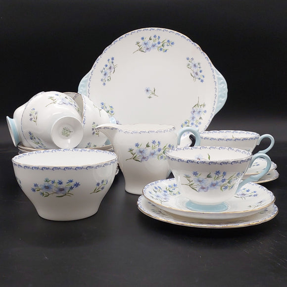Shelley - Blue Rock - 21-piece Tea Set