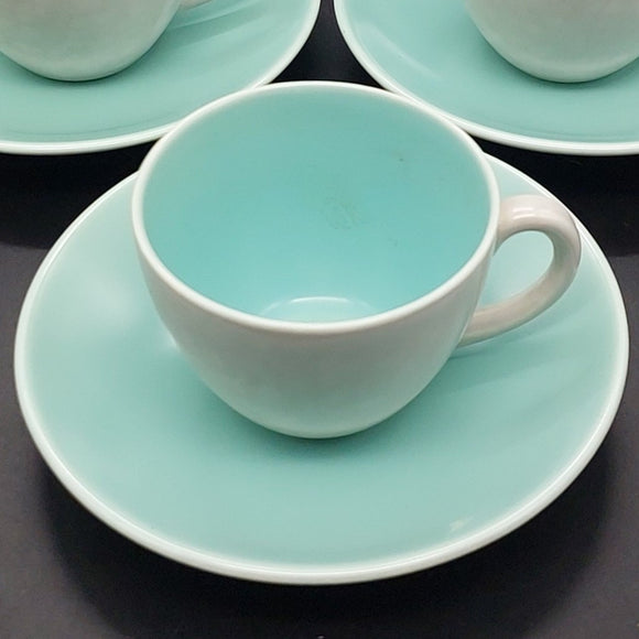 Poole - C57 Ice Green and Seagull - Demitasse Duo