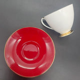 Queen Anne - Maroon and White - Tea for Two