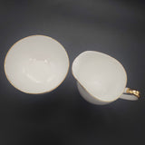 Queen Anne - Maroon and White - Tea for Two