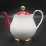 Queen Anne - Maroon and White - Tea for Two