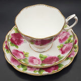 Royal Albert - Old English Rose 4571 - Trio: Malvern Cup, Round Side Plate