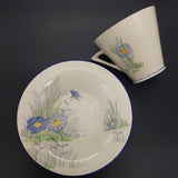 Thomas Forester & Sons - Hand-painted Blue Flowers - Trio