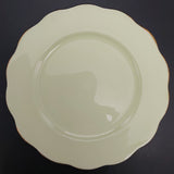 Queen Anne - Green with Pink Rose on Inside of Cup - Trio