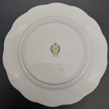 Queen Anne - Green with Pink Rose on Inside of Cup - Trio