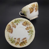 Aynsley - Fern Fronds, Yellow Band - 20-piece Tea Set