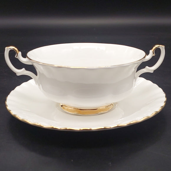 Royal Albert - Val D'or - Soup Bowl and Saucer