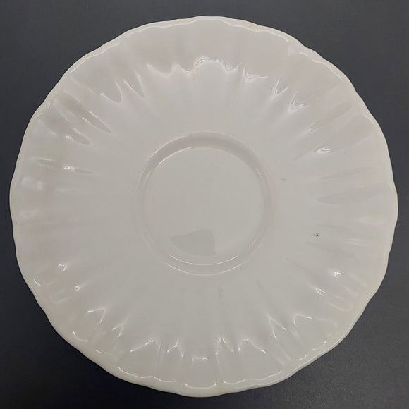 Royal Doulton - White Ribbed - Saucer