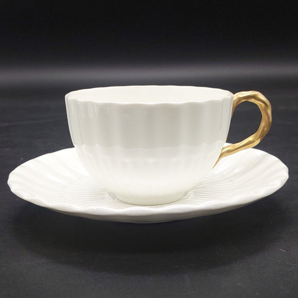 Coalport - White, Ribbed - Duo