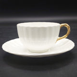 Coalport - White, Ribbed - Duo