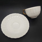 Coalport - White, Ribbed - Duo