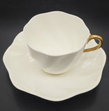Coalport - White, Swirl - Duo