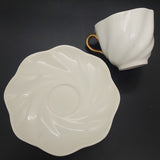 Coalport - White, Swirl - Duo