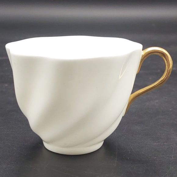 Coalport - White, Swirl - Cup