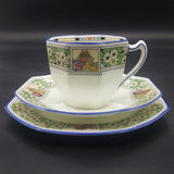 Royal Doulton - Band of White Flowers and Pagoda - Trio