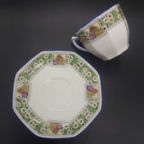 Royal Doulton - Band of White Flowers and Pagoda - Trio