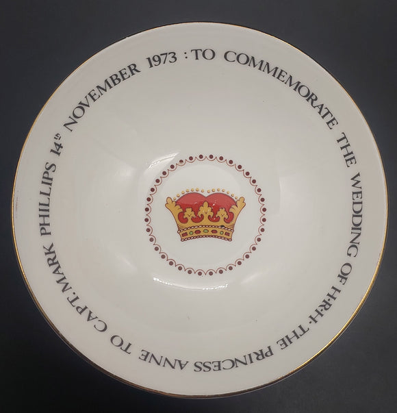 Queen Anne - Royal Commemorative Ware, Princess Anne's Wedding - Bowl