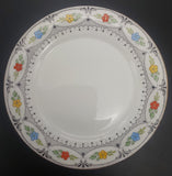 Shelley - Black Lines, Colourful Flowers, 11557 - Side Plate