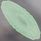 Vintage Glass - Frosted Green - Oval Vase