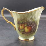 Baron China Staffs - Fruit on Mottled Green - Milk Jug