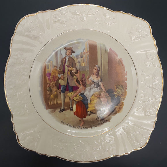 J & G Meakin - 18th Century Customs: Cries of London, Primroses - Salad Plate