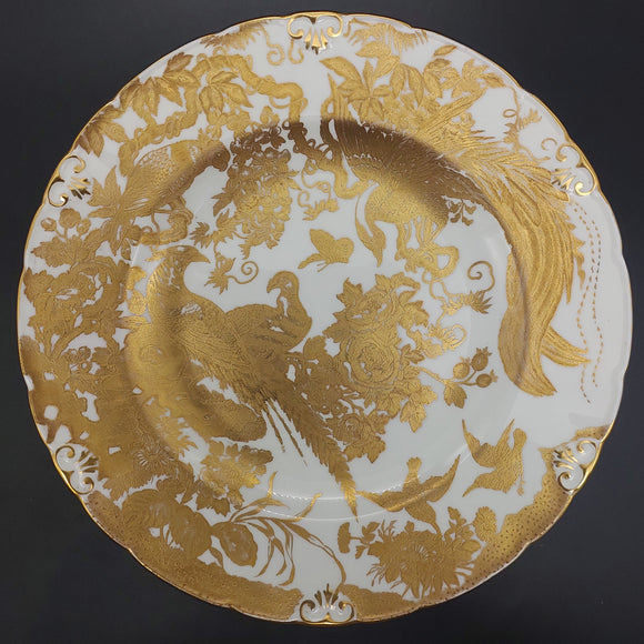 Royal Crown Derby - Aves, Gold - Dinner Plate