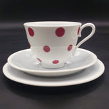 Roslyn - Polka Dots, Maroon - Trio