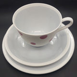 Roslyn - Polka Dots, Maroon - Trio