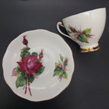 Roslyn - Wheatcroft Roses, No 2 Grand Gala - Trio with Coloured Cup Interior