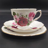 Queen Anne - Pink and Maroon Flowers, 8305 - Trio