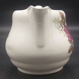 Crown Lynn - Maroon and White Roses - 6028 Large Cambridge Jug
