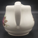 Crown Lynn - Maroon and White Roses - 6028 Large Cambridge Jug