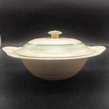 Clarice Cliff - Blue and Yellow Honeydew Flower - Lidded Serving Dish