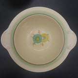 Clarice Cliff - Blue and Yellow Honeydew Flower - Lidded Serving Dish