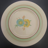 Clarice Cliff - Blue and Yellow Honeydew Flower - Salad Plate