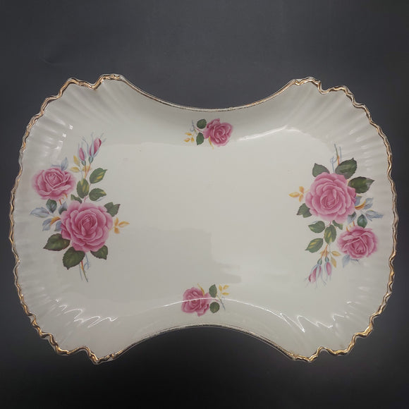 James Kent - Pink Roses - Rectangular Dish