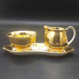Westminster - 22 Carat Gold - Milk Jug and Sugar Bowl on Tray