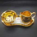 Westminster - 22 Carat Gold - Milk Jug and Sugar Bowl on Tray