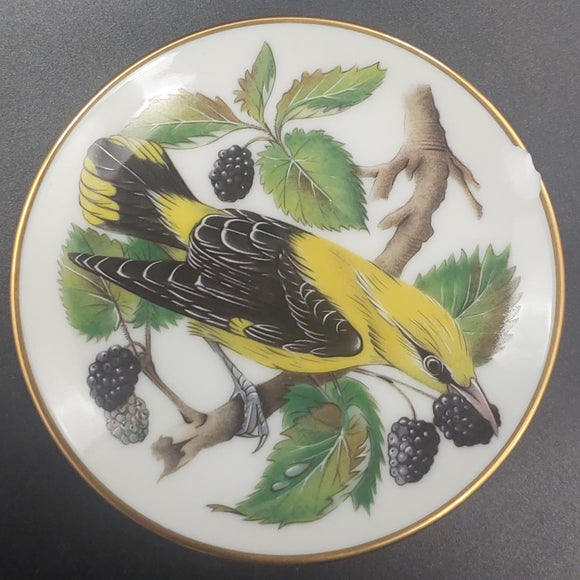 Franklin Porcelain - Songbirds of the World: Golden Oriole - Miniature Plate