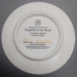Franklin Porcelain - Songbirds of the World: Golden Oriole - Miniature Plate